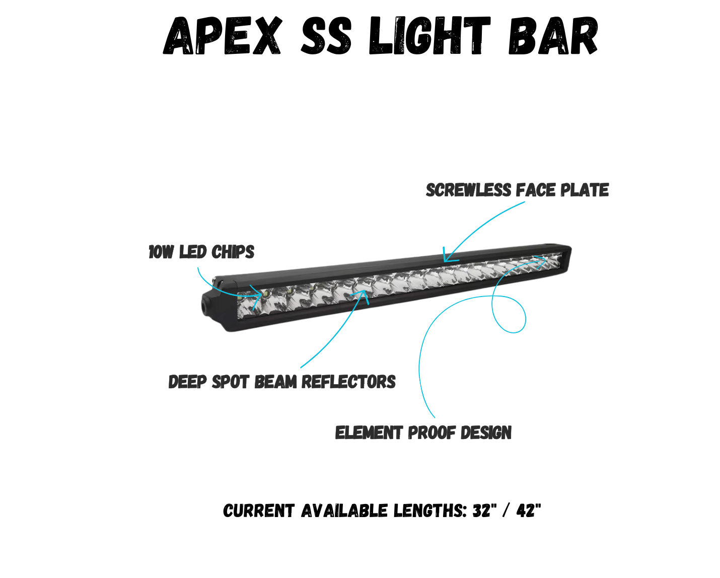 Apex SS Light Bar - Cavalier Lighting - Cavalier Lighting - led light bar