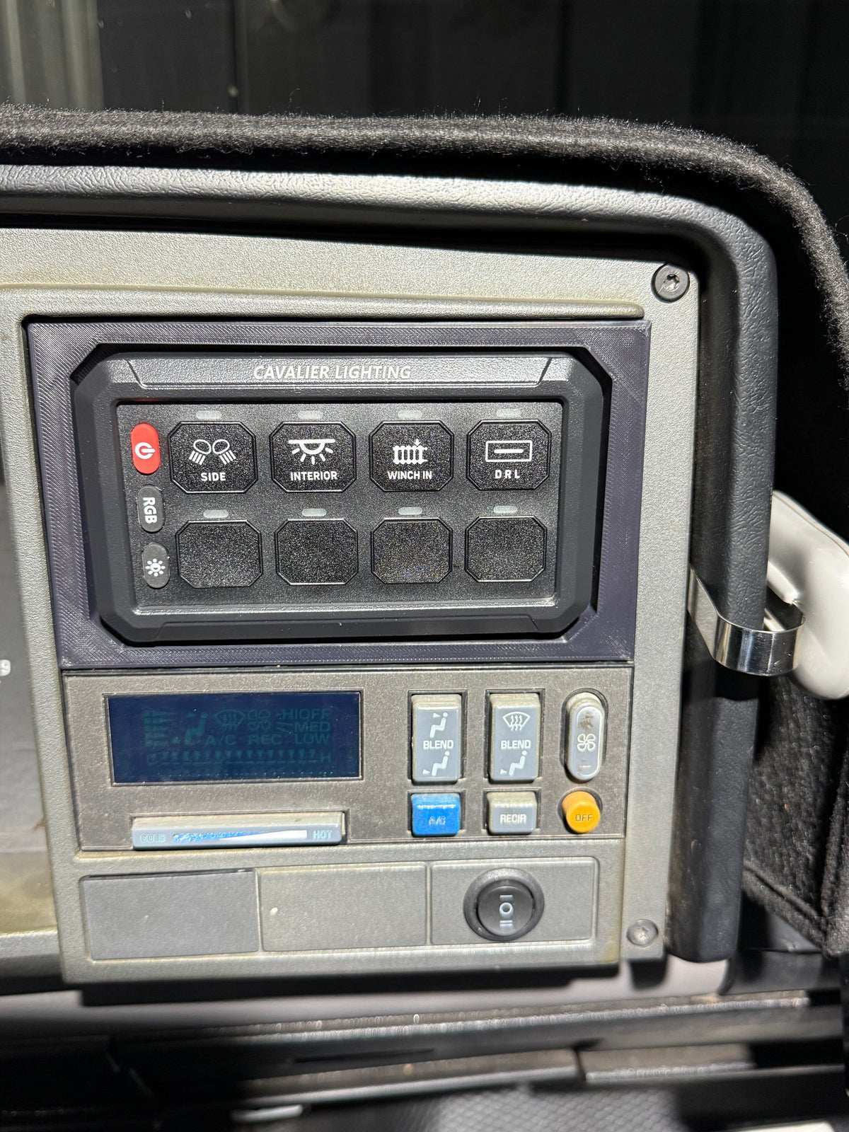 GMC Pickup Truck 1988-1993 GM 8 Switch Panel Radio Delete Package