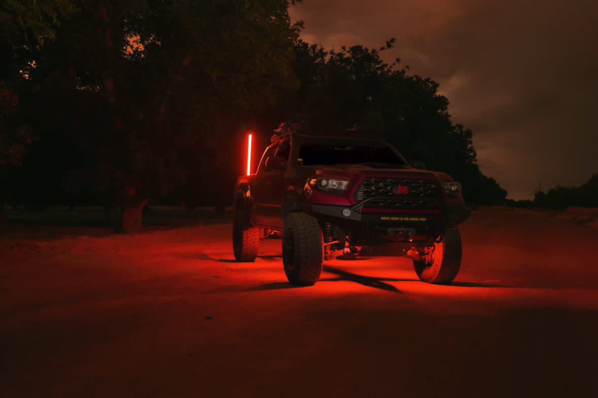Rookie Series Rock Lights - Cavalier Lighting - Blue Line Whips