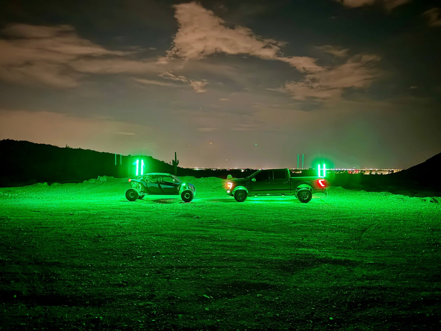 Rookie Series Rock Lights - Cavalier Lighting - Blue Line Whips