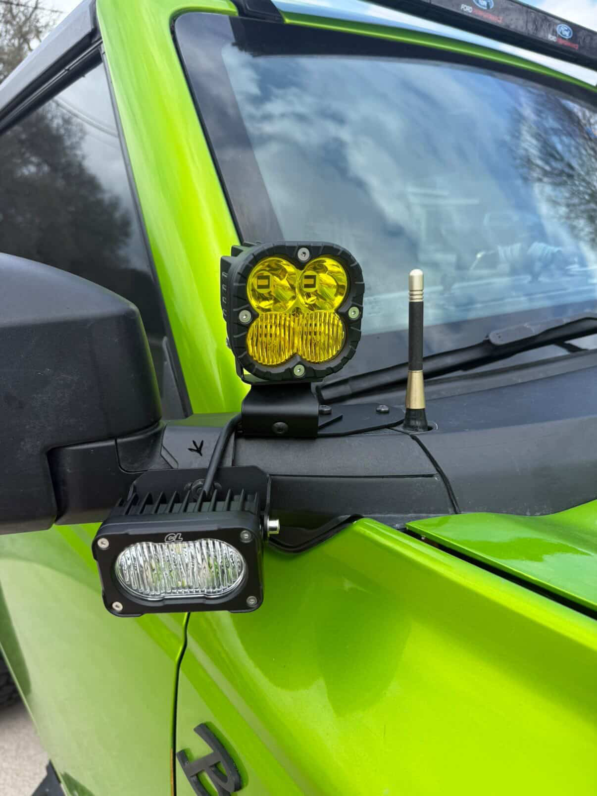 6th Gen Ford Bronco Elevated Ditch Light Mount