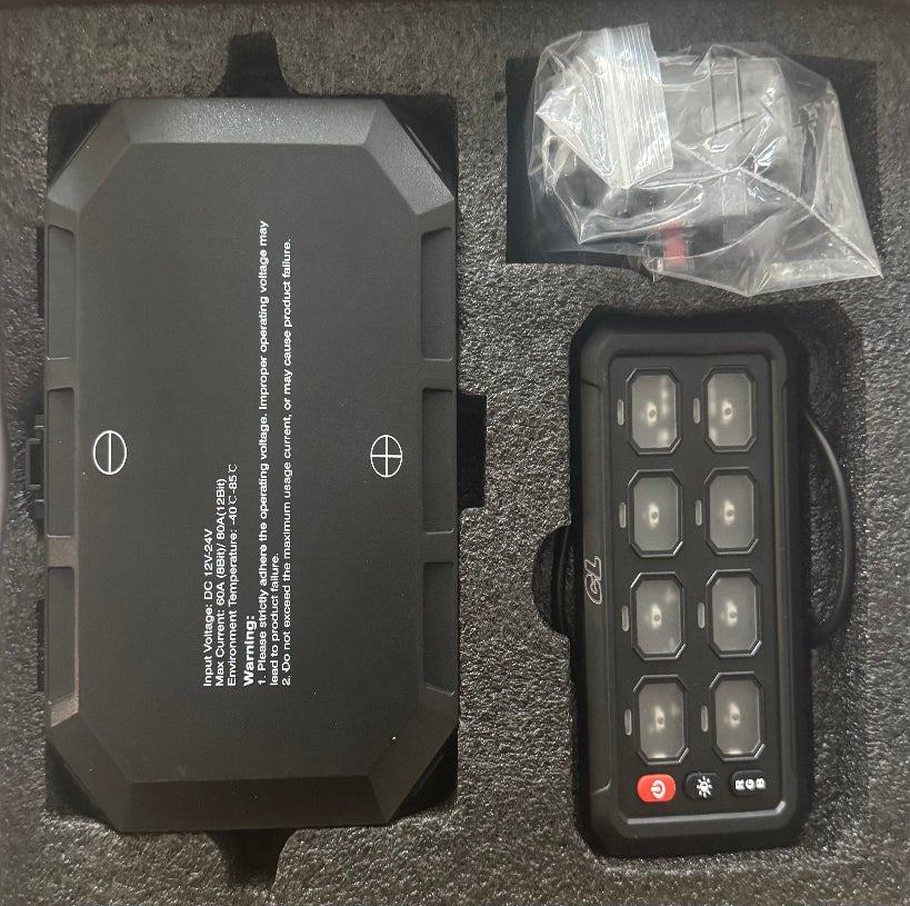 8 Gang Switch Panel with Bluetooth - Cavalier Lighting - Cavalier Lighting