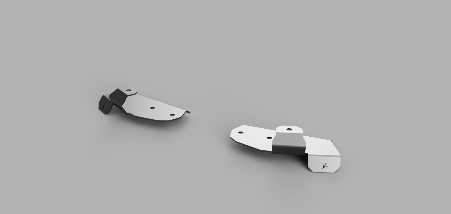 6th Gen Ford Bronco elevated stainless steel ditch light mount for improved visibility and reduced hood reflection