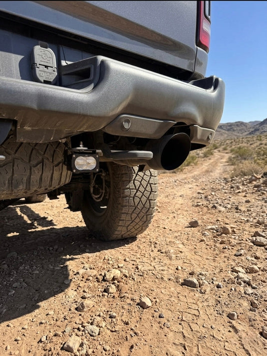 Rear pod mount kit for 5th Gen Ram 1500 TRX using factory recovery hooks, no drilling needed