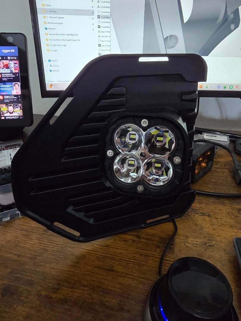 19-22 GMC Sierra Fog Light Kit with OEM-style bezels and 9000 lumens LED fog lights installed on truck