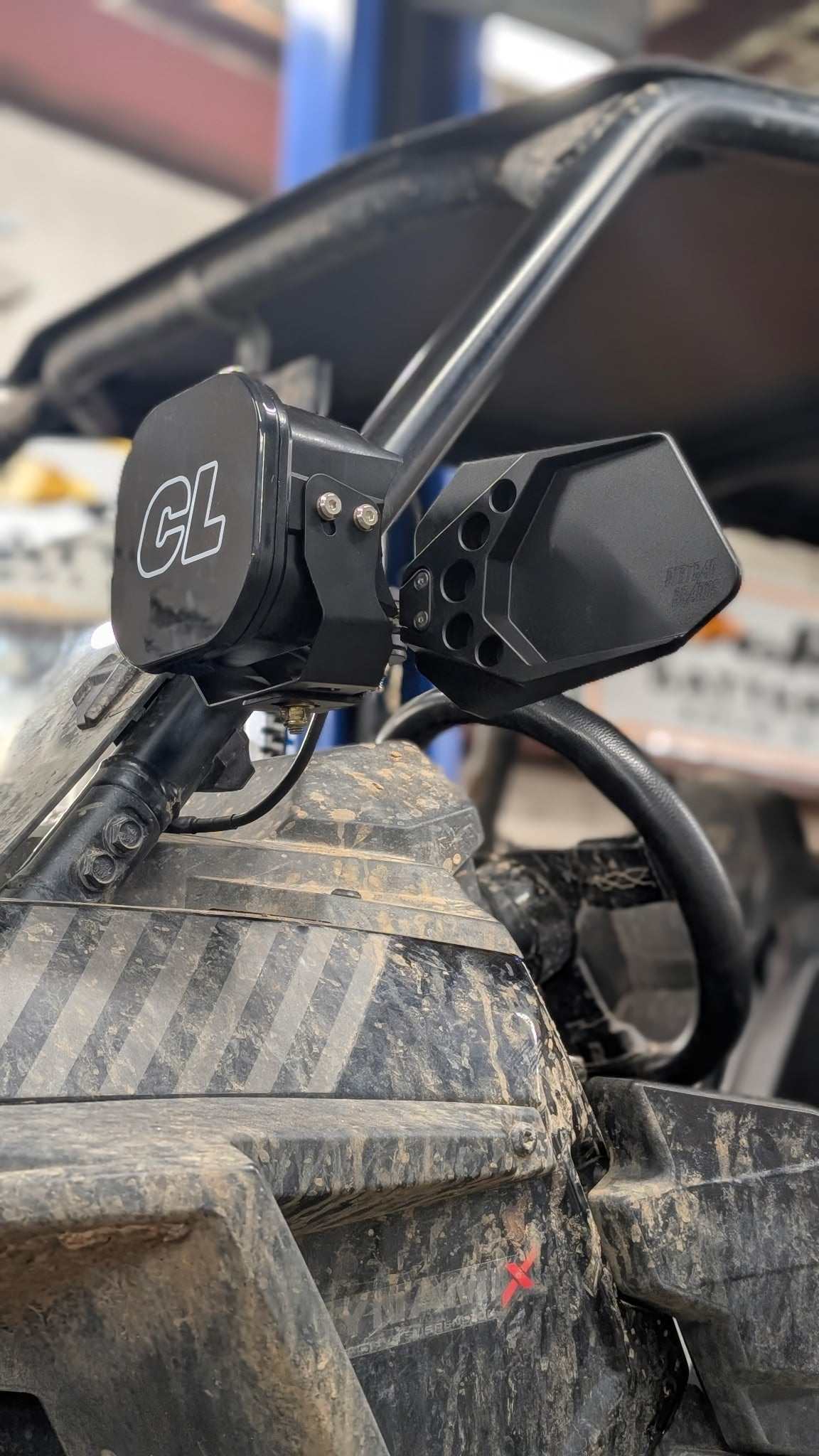 DirtBag Brands IronSight - 01 - Cavalier Lighting - DirtBag Brands - billet mirrors