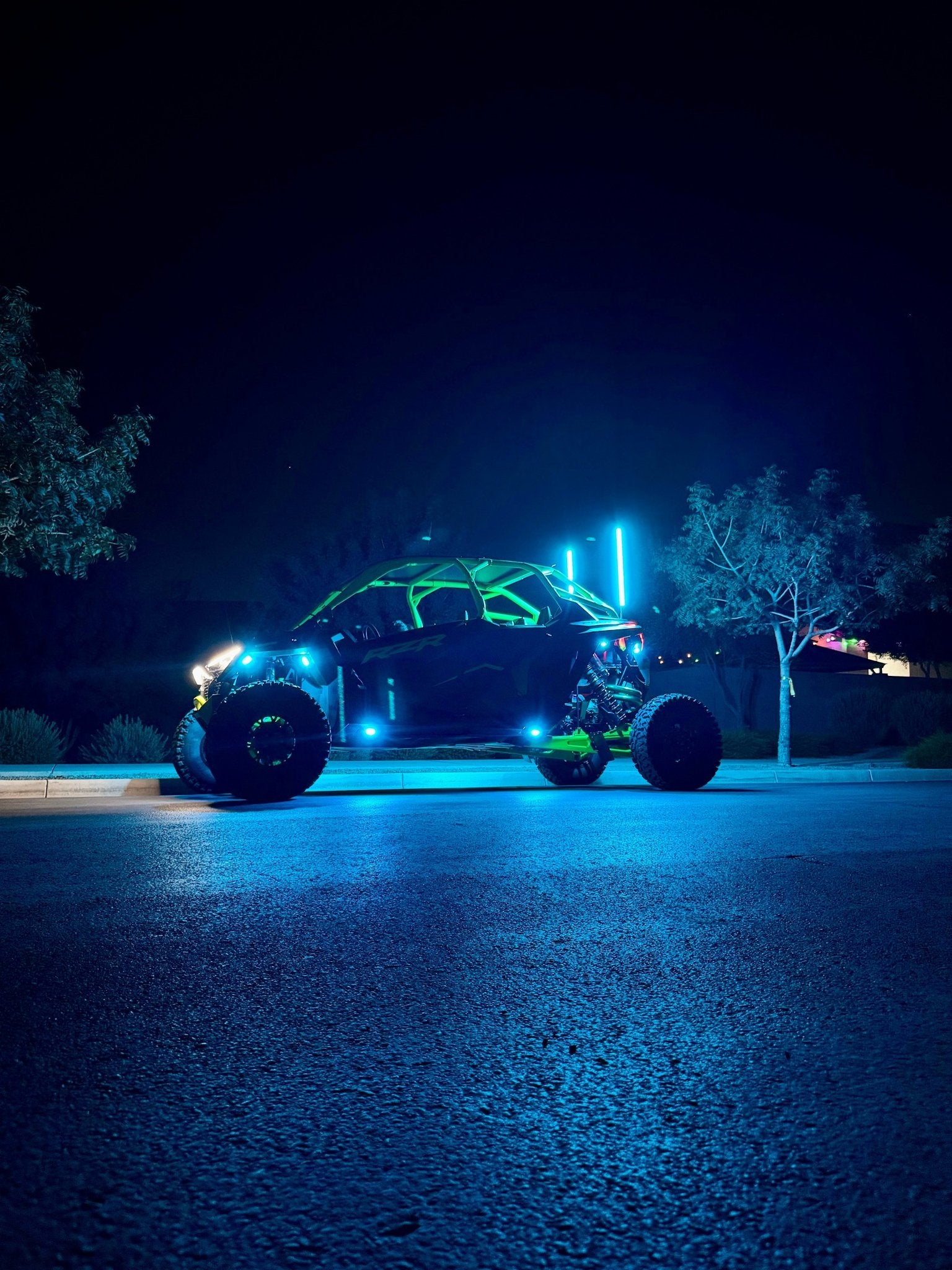 Rookie Series Rock Lights - Cavalier Lighting - Blue Line Whips